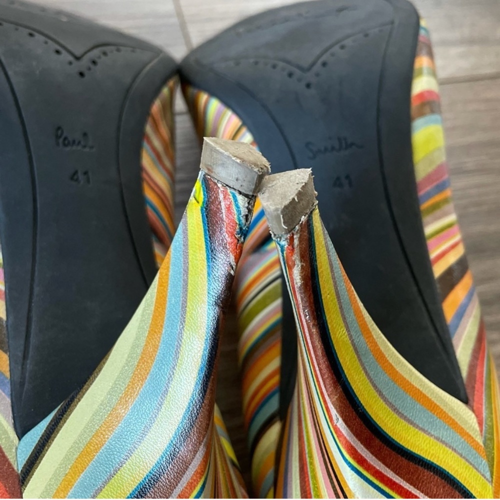 Paul Smith Swirl Striped Vintage Pumps | 41 - Picture 12 of 13